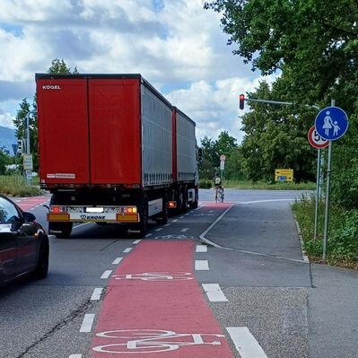 Kreuzung Boschstraße/L531 (Foto Ehlermann)