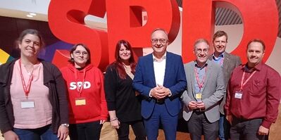 Sandra Gritsch, Anja Gohl, Yvonne Weiß, Andreas Stoch MdL, Sebastian Cuny MdL, Philipp Ehlermann, Rüdiger Kanzler